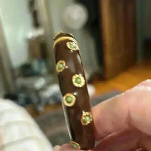 Banana Republic bangle brown and green.